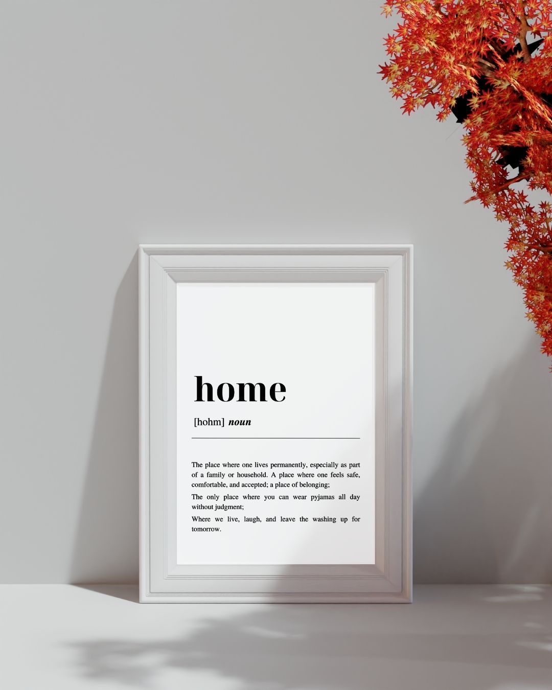 Home Definition Minimalist Art Print