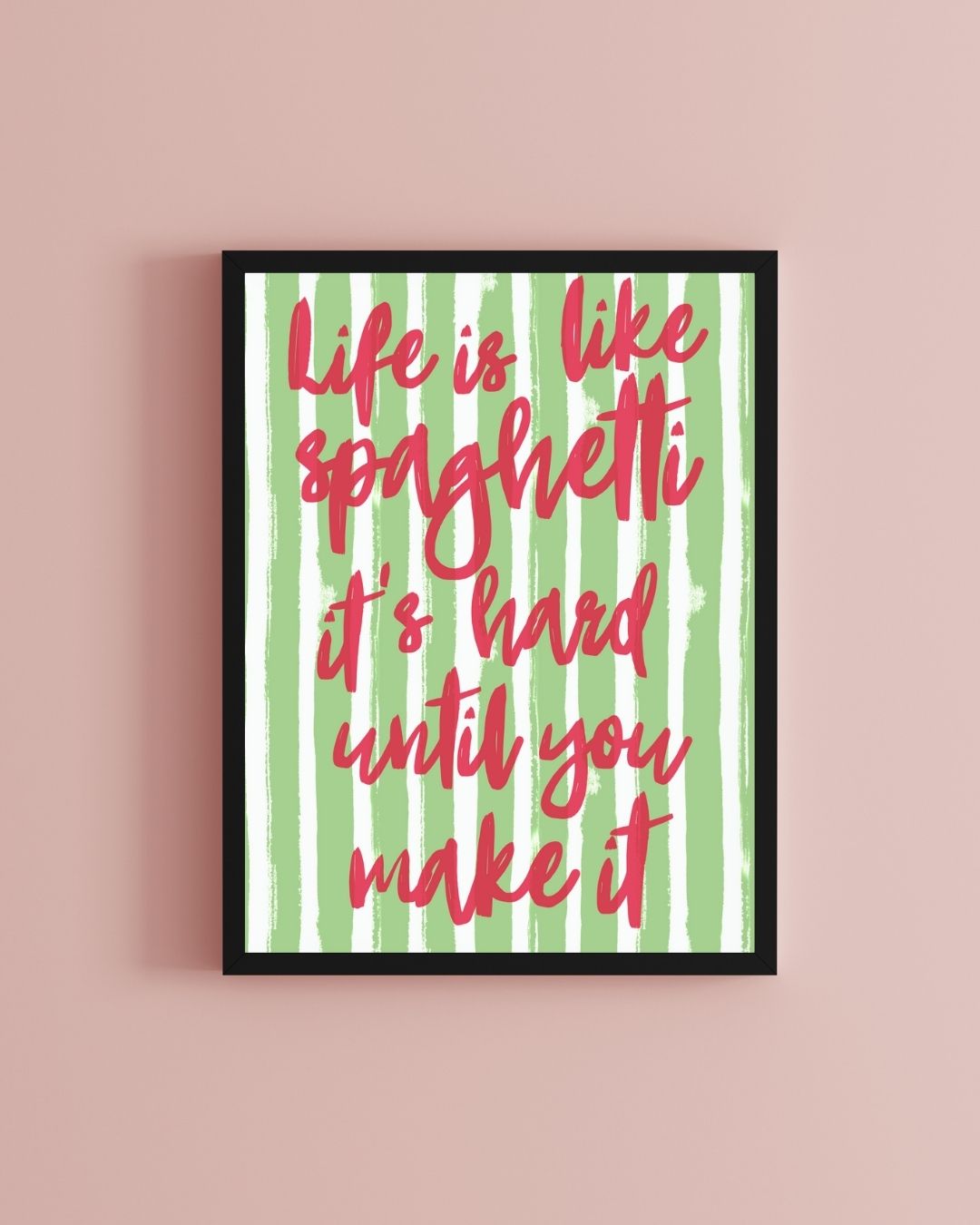 Life is Like Spaghetti Inspired Estonia Eurovision Print