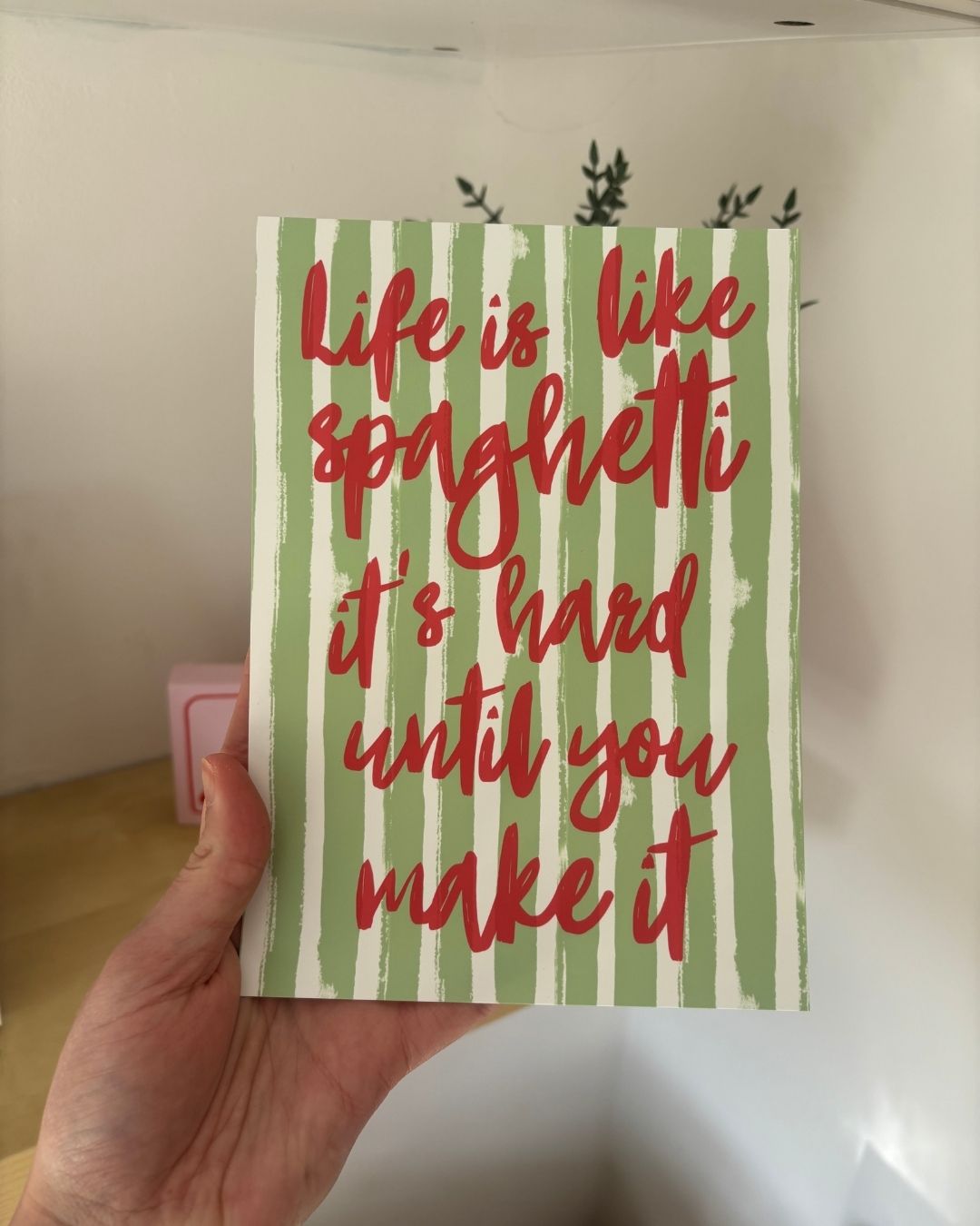 Life is Like Spaghetti Inspired Estonia Eurovision Print