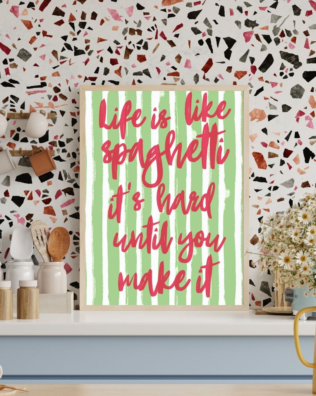 Life is Like Spaghetti Inspired Estonia Eurovision Print
