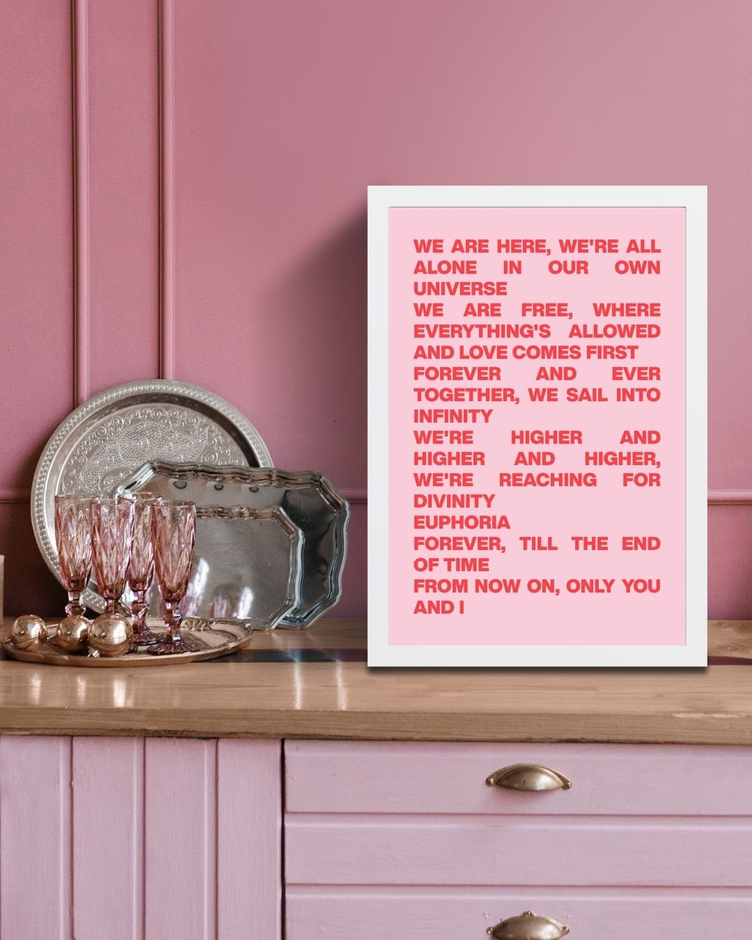 Eurovision Euphoria Loreen Minimalist Typography Print