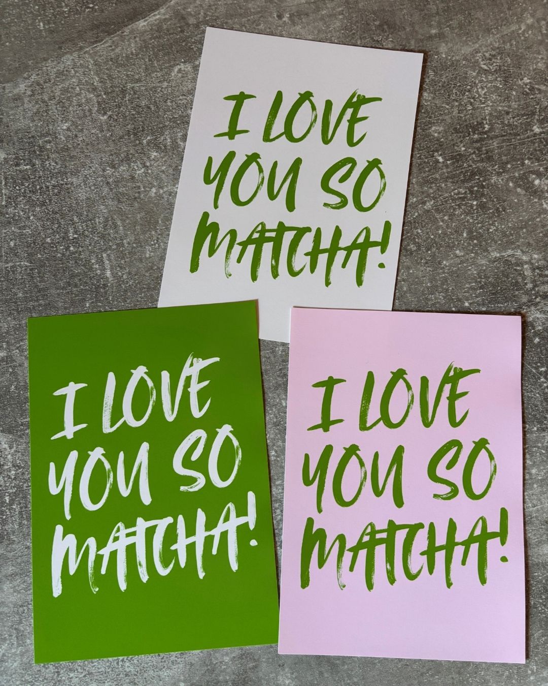 I Love You So Matcha Typography Art Print
