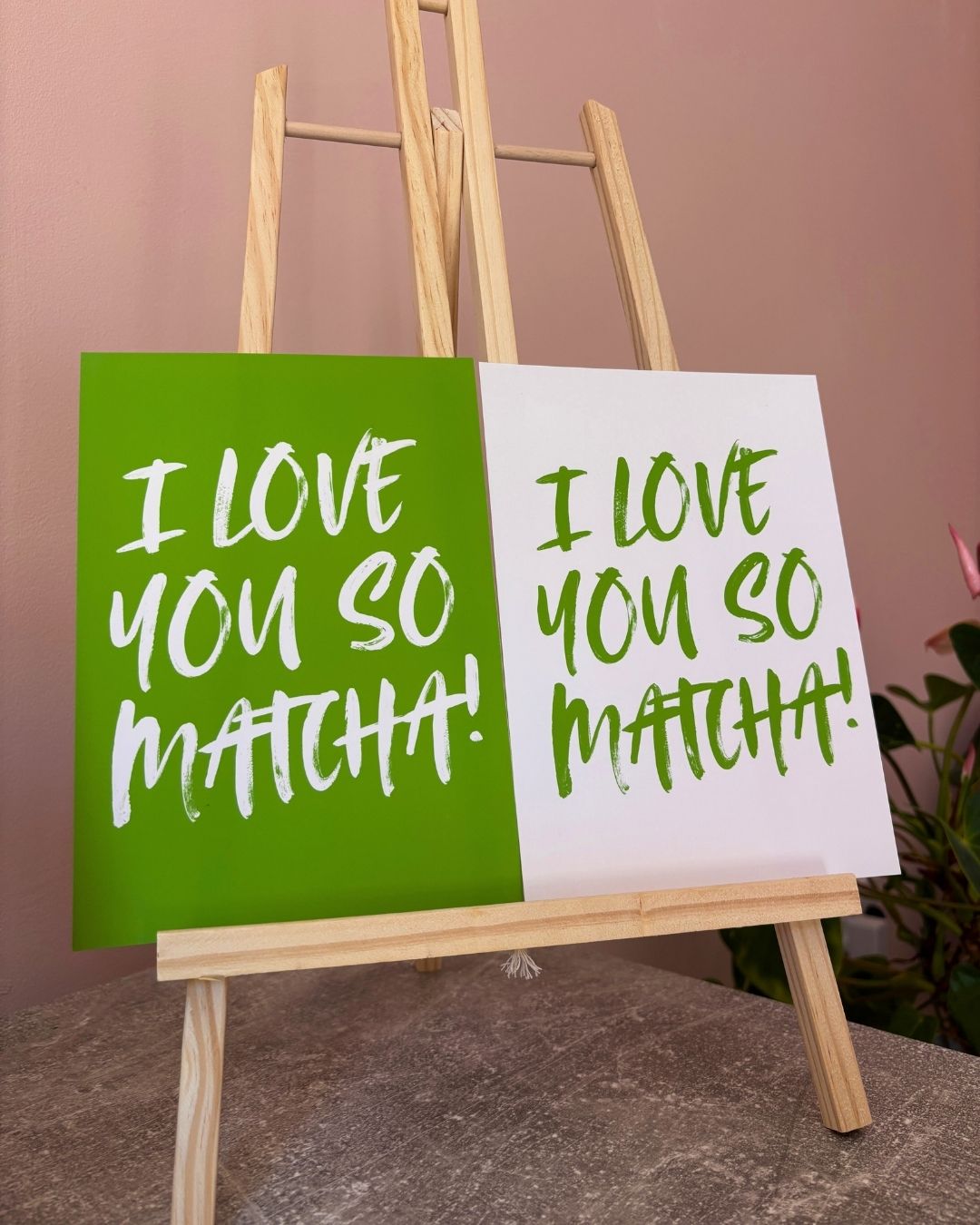 I Love You So Matcha Typography Art Print