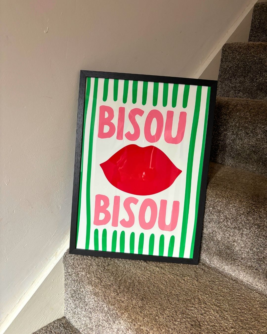 Bisou Bisou Print Inspired by The Summer I Turned Pretty French Apartment Wall Art
