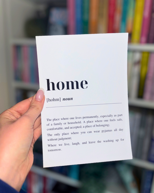 Home Definition Minimalist Art Print