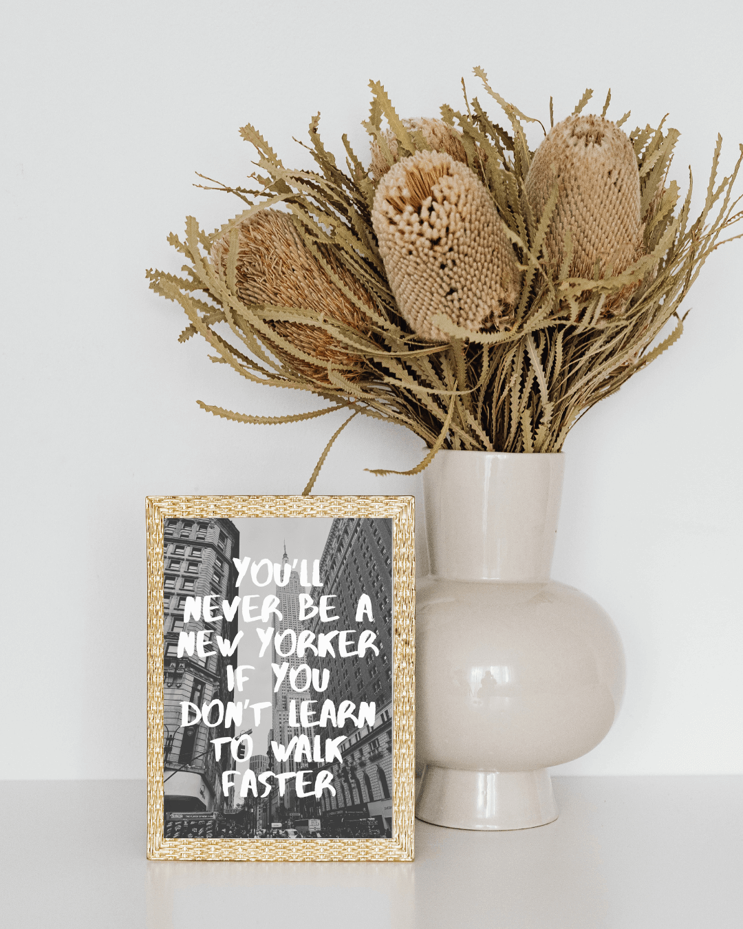 You'll Never Be A New Yorker NYC Black and White Art Photography Travel Print
