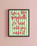 Life is Like Spaghetti Inspired Estonia Eurovision Print