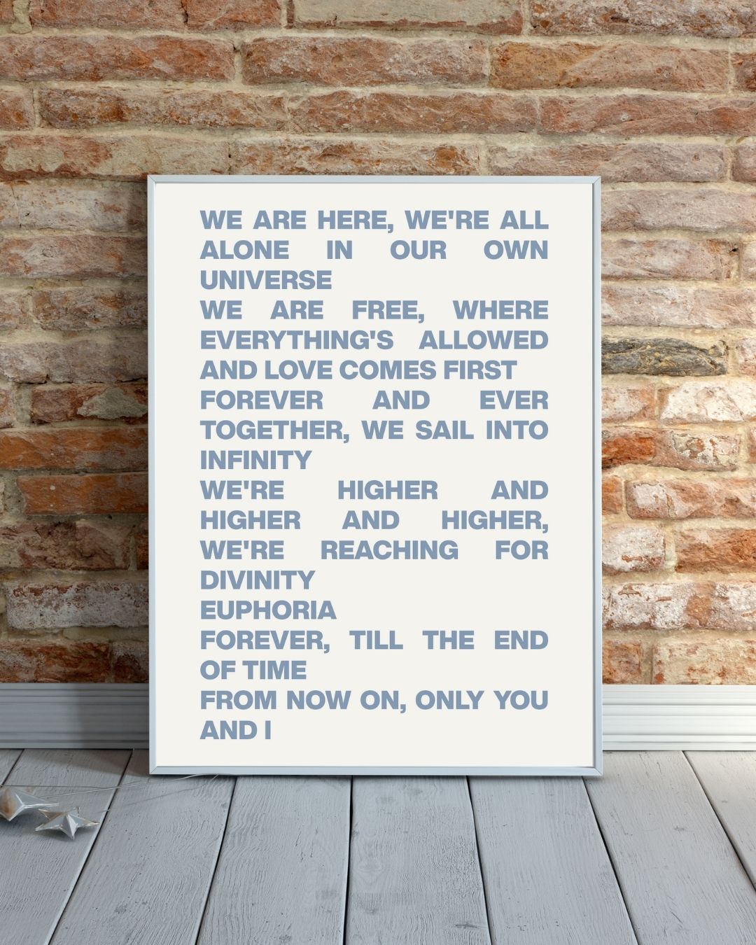 Eurovision Euphoria Loreen Minimalist Typography Print