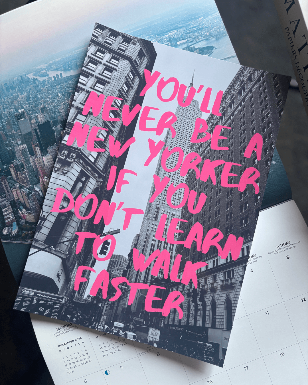 You'll Never Be A New Yorker NYC Black and White Art Photography Travel Print