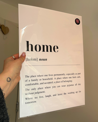 Home Definition Minimalist Art Print