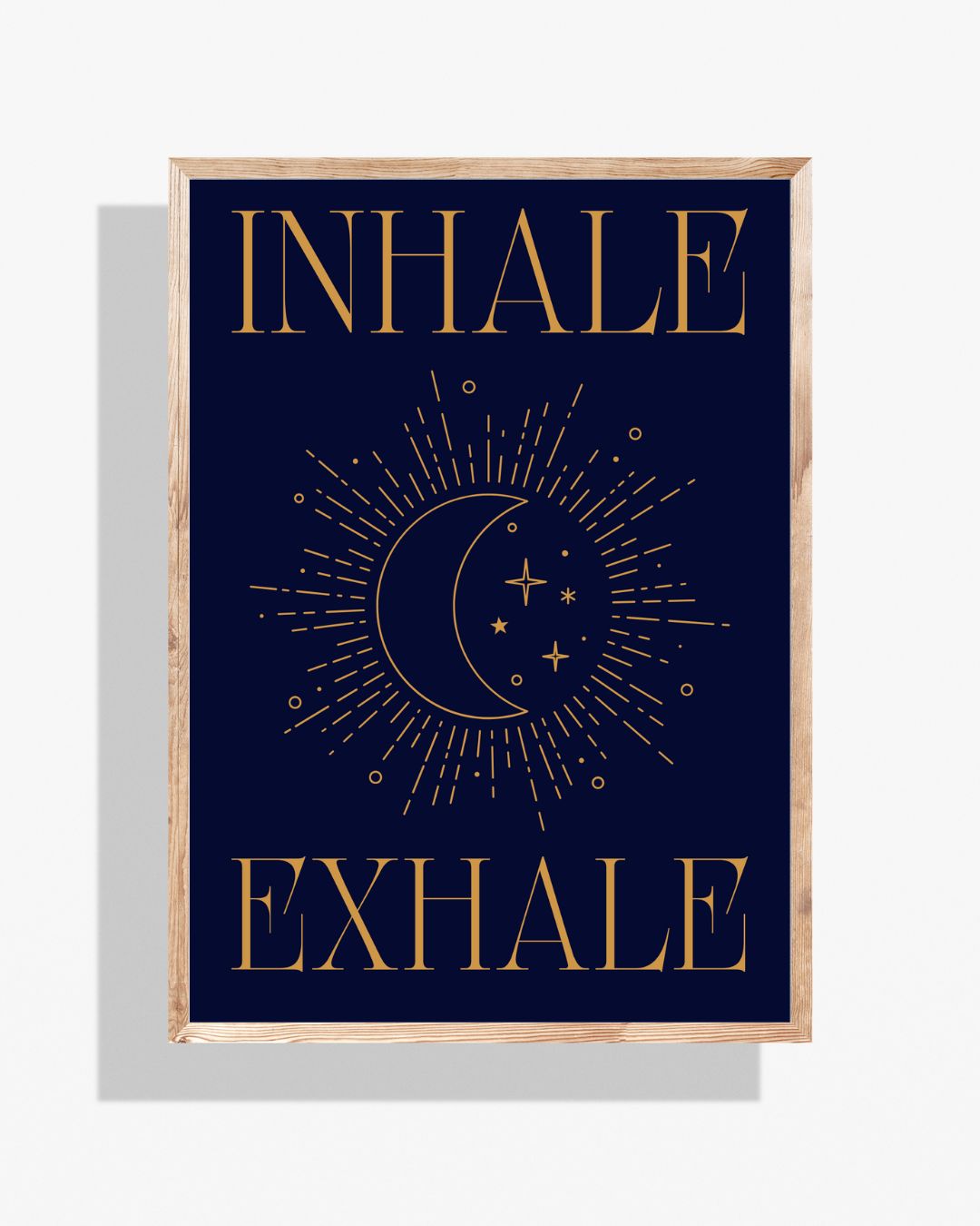 Inhale Exhale Celestial Zen Art Print