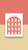 Starlit Arches Mini Poster