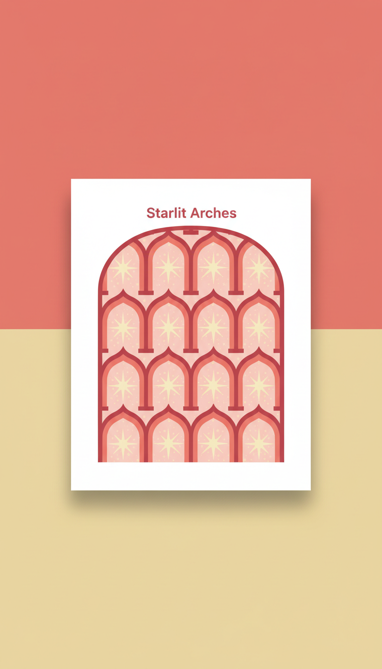 Starlit Arches Mini Poster